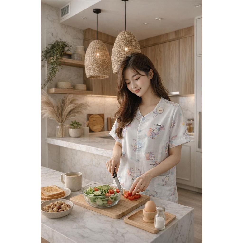 STELLA CLOCK SILK PAJAMAS