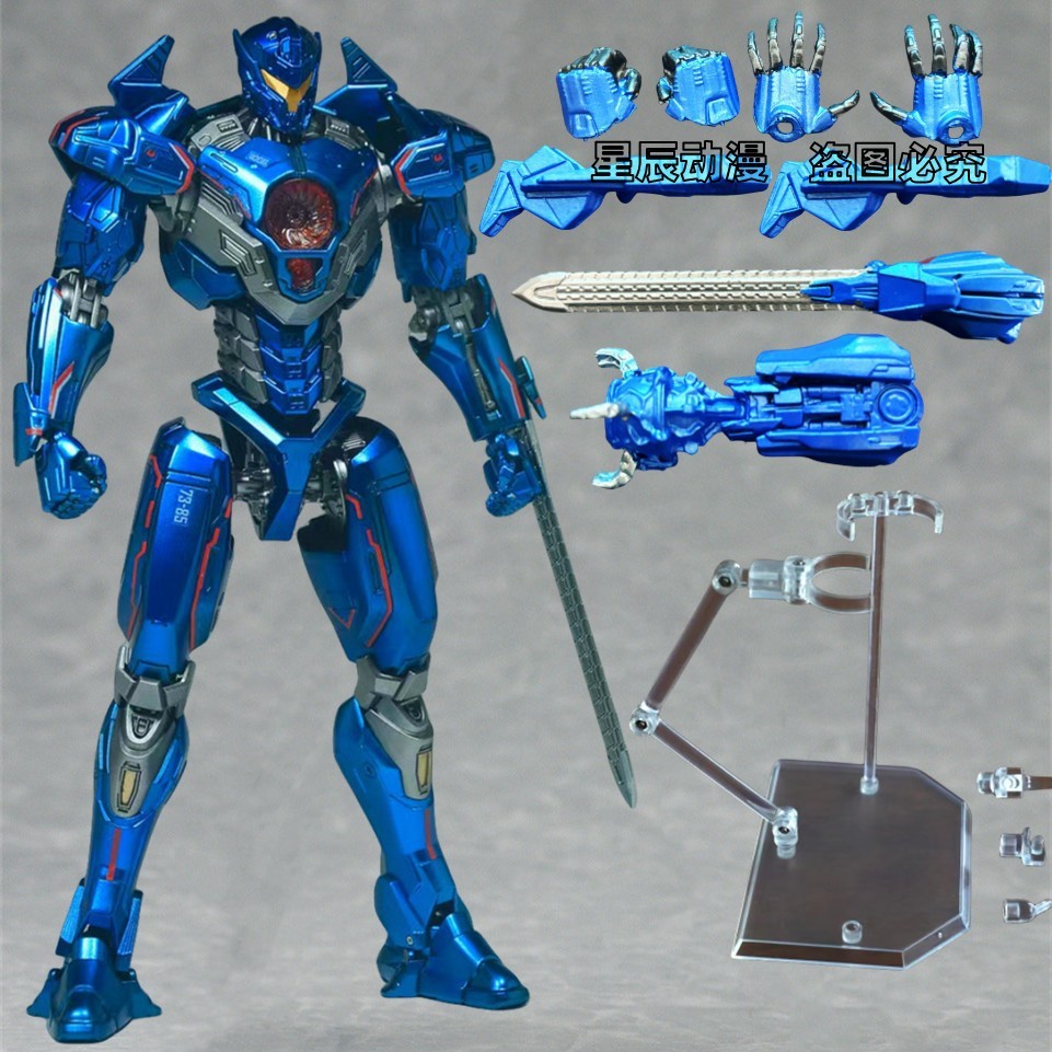 สินค้าใหม่พร้อมสต็อก Pacific Rim 2 Blue Revenge Wanderer Movable Mecha ของเล่นรูปหุ่นยนต์เครื่องประดับของขวัญ20260326