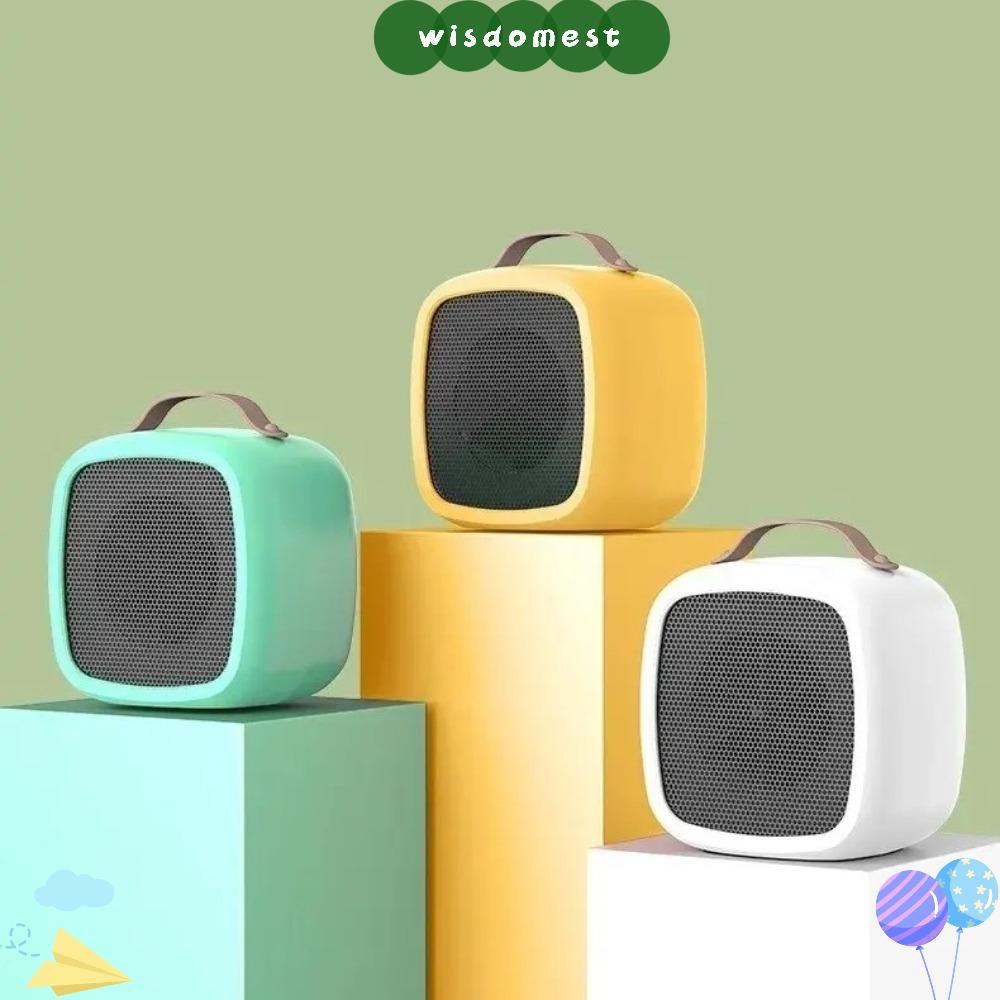 เครื่องทําความร้อนไฟฟ้า WISDOMEST แบบพกพา 500W Desktop Warm Air Heater, Mini Low Noise Lightweight F