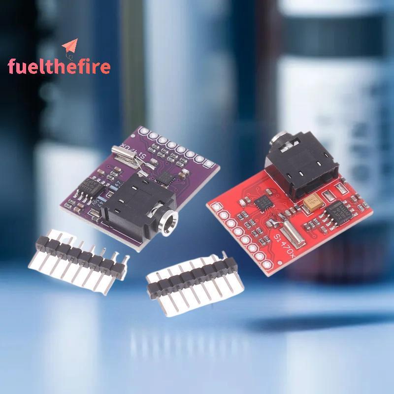[Feel] Si4703 โมดูลรับสัญญาณวิทยุ FM พร้อมอินเทอร์เฟซ RDS I2C 3.3V สําหรับ Arduino ESP32 DIY โครงการ