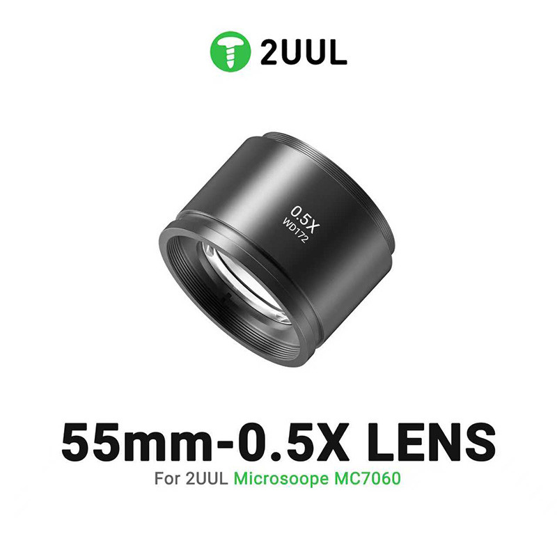 2UUL MS05 55 มม.-0.5X เลนส์สําหรับ 2UUL กล้องจุลทรรศน์ MC7060 สะดวกบํารุงรักษากล้องจุลทรรศน์เลนส์กล้