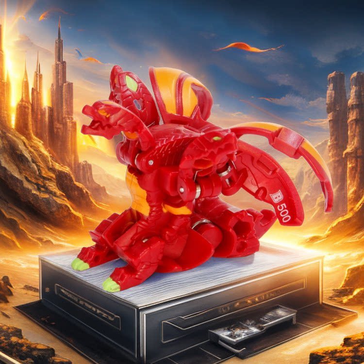 Sega Bakugan CECH US Version BP Bakugan Star Contest ของแท้สามเหลี่ยมสกรูมังกรสามหัว Bakugan Kid