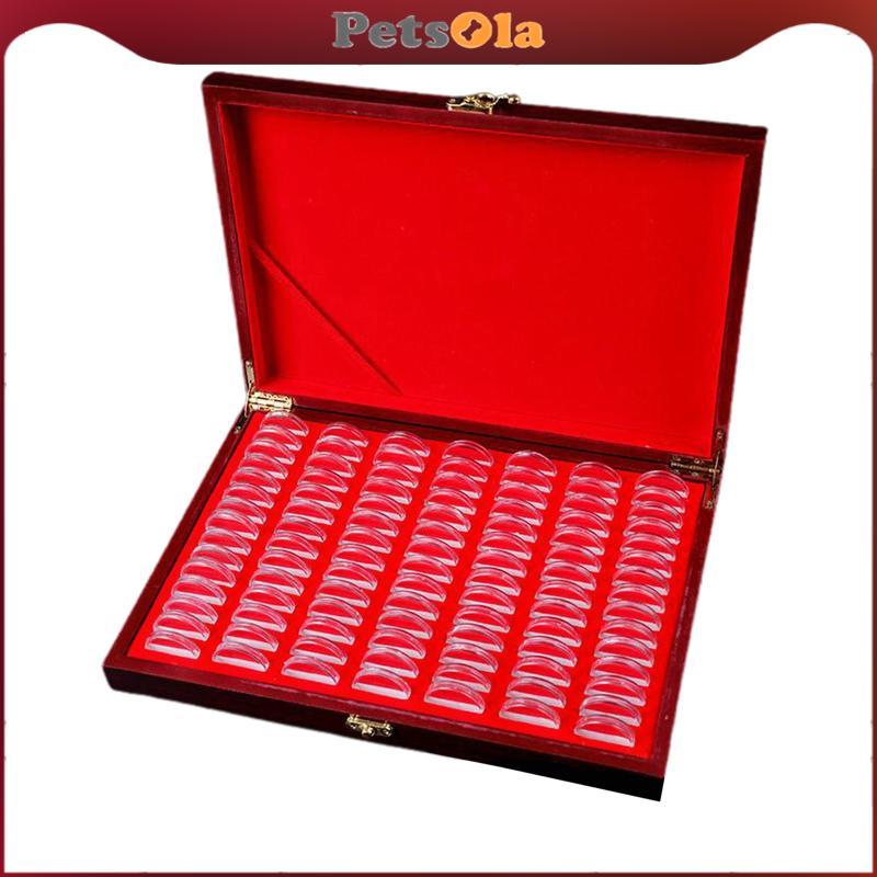 [PETSOLA] Coin Capsule Collectors Collection Coins Collection Display Case เพื่อความปลอดภัย