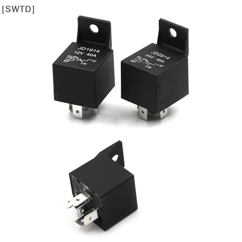 [SWTD] 5 Pin 40A รีเลย์รถยนต์รถยนต์รถยนต์เปิดปกติ DC 12V/24V รีเลย์สําหรับไฟหน้า null
