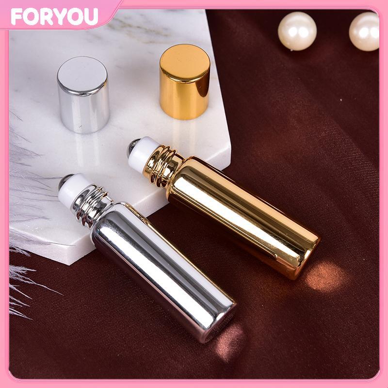 FORYOU 5ML ขวดลูกกลิ้งรีฟิลขวดน้ําหอมคอนเทนเนอร์ระงับกลิ่นกาย null