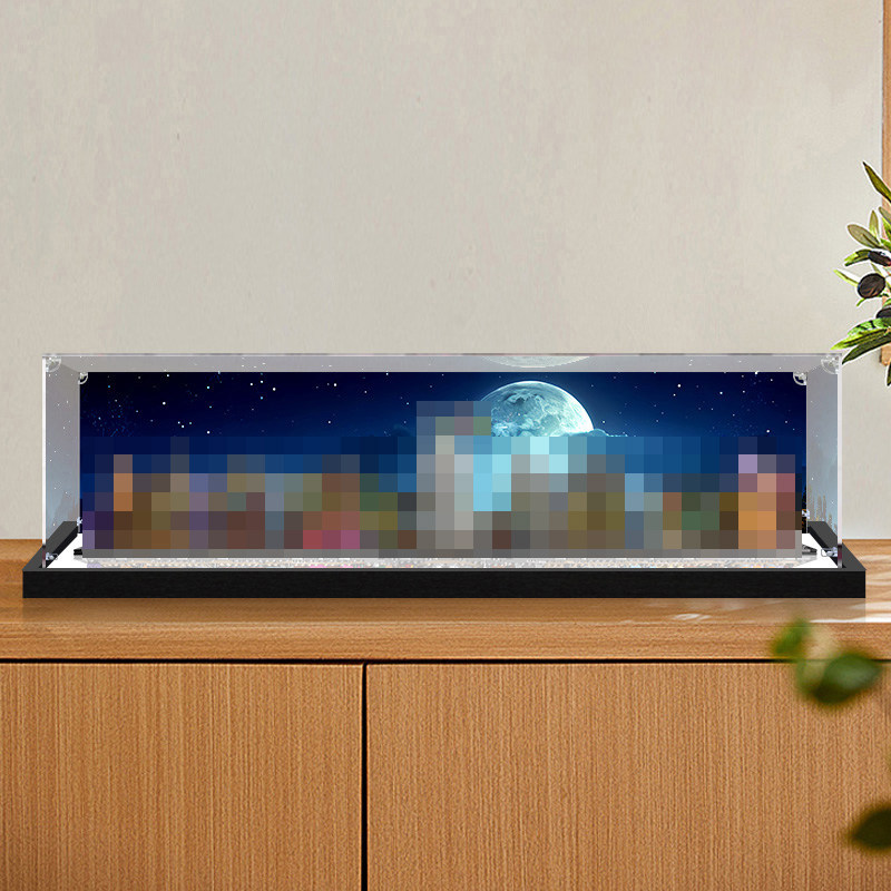 [กล่องแสดงโมเดล] เหมาะสําหรับ Lego 76444 Mini Diagonal Alley Building Blocks Street View ของเล่นกล่อ