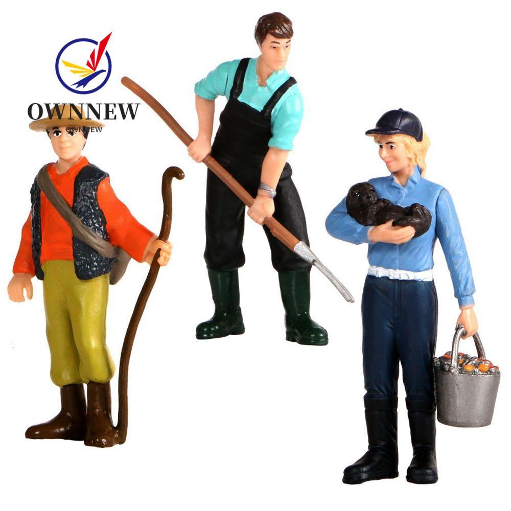 OWNNEW Staff People Collection ของเล่นคุณภาพสูง Multistyles Miniature รูปของเล่น