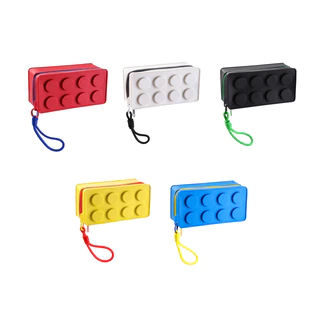 Creative Building Block รูปกระเป๋าถือปากกากระเป๋าเก็บเชือกแบบพกพาเครื่องเขียน Organizer ดินสอ Sundries Organizer