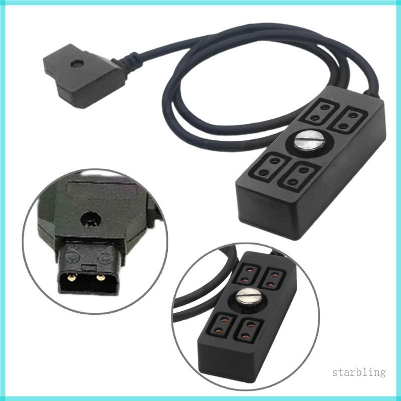 Star D-tap Splitter Cable D-tap Male to 4 Port Female D-Tap Hub Adapter Accessory