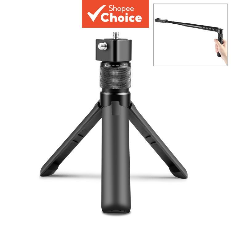 ขาตั้งกล้องตั้งโต๊ะแบบหมุนได้ PULUZ สําหรับ Insta360 X3 / X4 / X4 Air / X5 / DJI Osmo 360 (สีดํา)