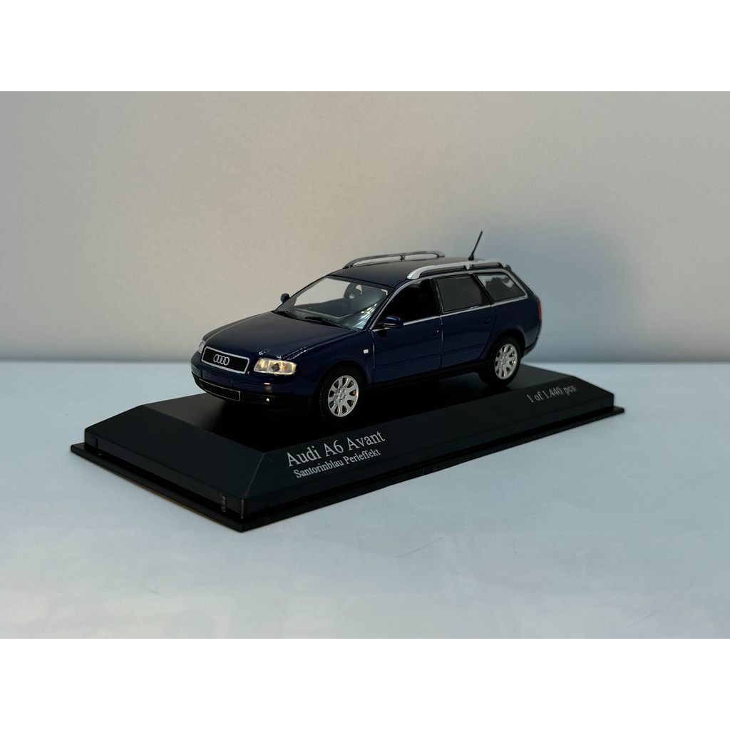 1: 43 minichamps Audi A6 (c5) avant Mini Cut Audi Car Model Original Alloy with Rash Second-Hand Ite