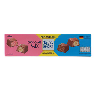 ริตเทอร์สปอร์ตช็อกโกคิวบ์ช็อกโกแลตมิกซ์ 32ก Ritter Sport Cho…