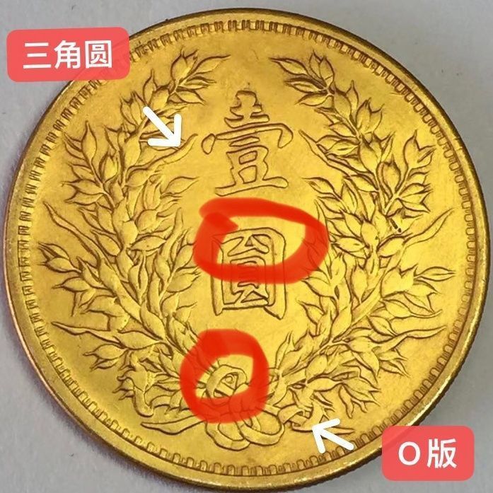 Cx Silver Dollar Gold Coin หยวน Datou สามปี o รุ่นสามเหลี่ยม Dollar Gold เหรียญสินค้าเก่า Silver Dol