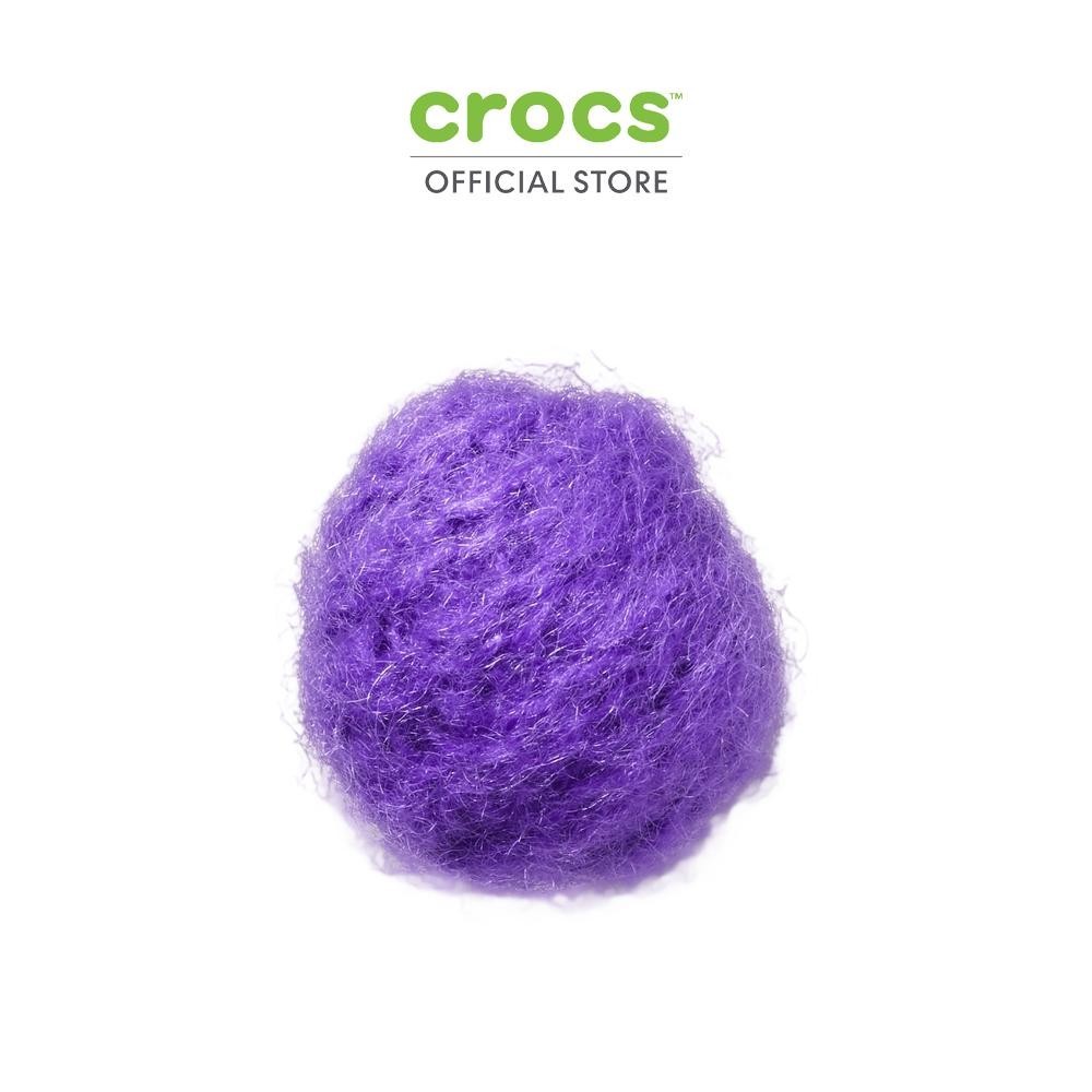CROCS ตัวติดรองเท้า JIBBITZ™ PURPLE FAUX MOHAIR PUFF รุ่น 10016102 -  MULTI COLOR