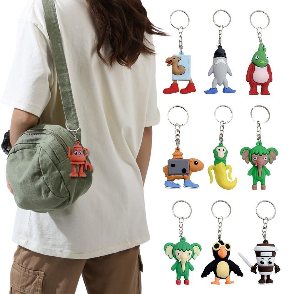 ZAII Tralalero Tralala พวงกุญแจ Tung Tung Sahur Action Figure รุ่น Bombardiero ของสะสม Q4f4 ZAII