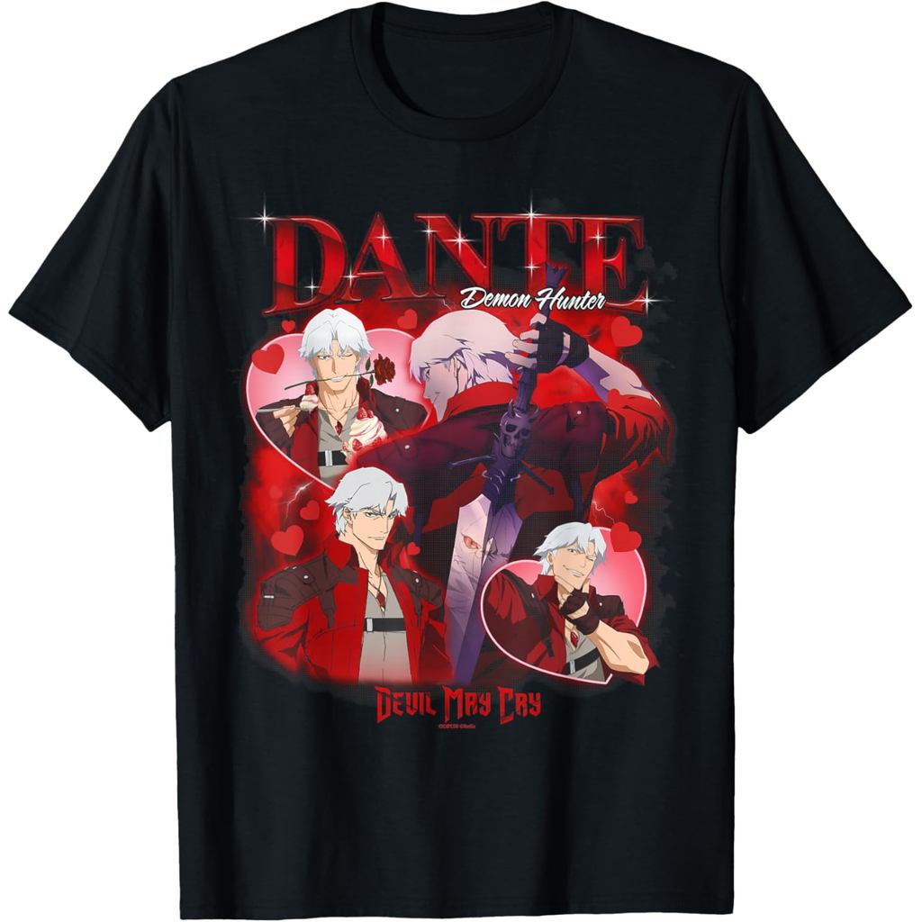 เสื้อยืดลิขสิทธิ์แท้ Devil May Cry Dante Heartthrob