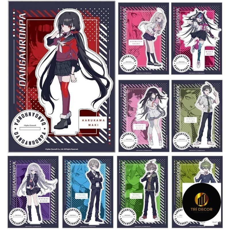 Standee รุ่น Danganronpa V3 FiKokichi Oma Kokichi Oma Rantaro Angie Kaede 2 Study มุมอุปกรณ์ตกแต่งโต๊ะ