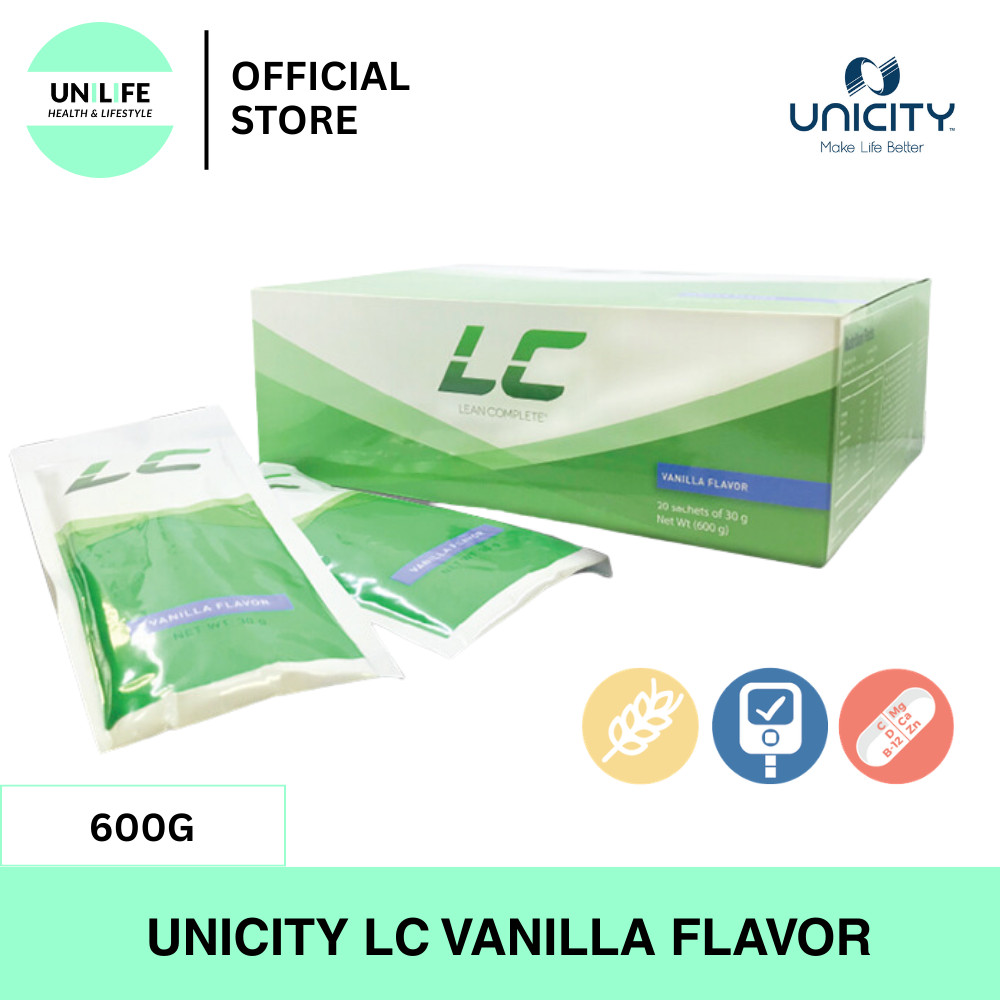 Unicity LC Whey เวย์โปรตีน รสวนิลา เเทนมื้ออาหารได้ดี สารอาหารครบลดไขมัน เพิ่มกล้ามเนื้อ กระตุ้นเผาผลาญ มี 20 ซอง
