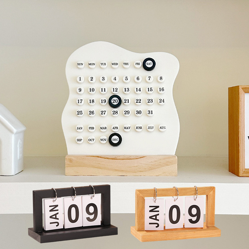 ปฏิทินตั้งโต๊ะ มินิมอล ปฏิทิน ปฏิทินตั้งโต๊ะ ตกแต่งโต๊ะ พร็อพถ่ายรูป ของแต่งห้องสไตล์มินิมอล