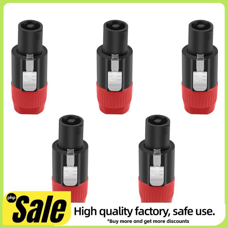 5PCS NL4FC 4 Pin Twist ล็อคลําโพงปลั๊กสําหรับ NL4FX NLT4X NL2FC สายสัญญาณเสียงอะแดปเตอร์อุปกรณ์เสริม