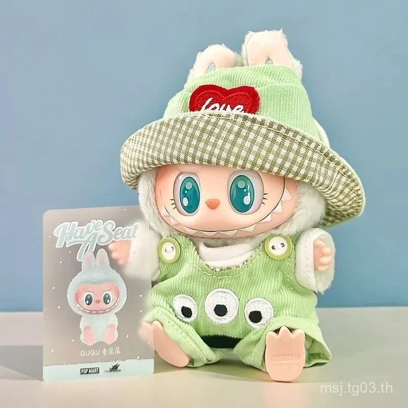 สําหรับ 15-17cm Labubu out fit clothing Time to chhill Doll clothes for Doll เสื้อผ้าน่ารัก