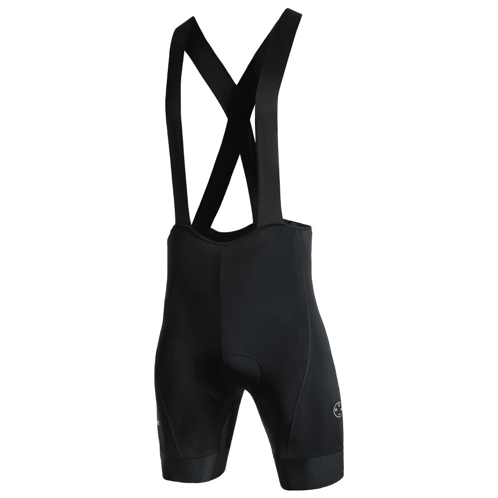 Santic Bib Shorts ผู้ชาย ฤดูร้อน กางเกงขี่จักรยาน 4D เบาะและพิมพ์ลายแผนที่ — صورة 7