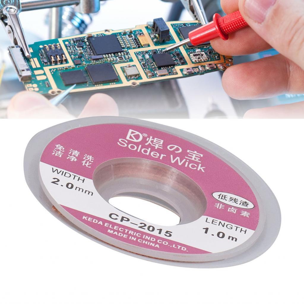 Solder Wick การประสาน 5 ชิ้น การตอบสนองอย่างรวดเร็วกว้างสําหรับเครื่องมือความแม่นยํา
