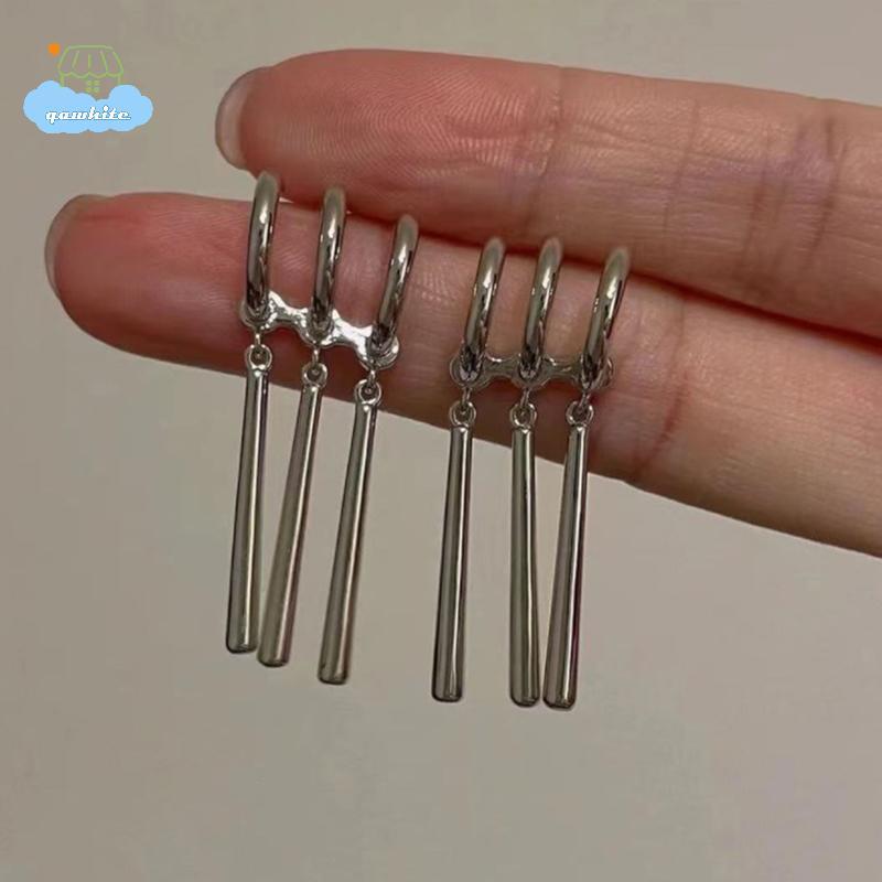 [LI] 1 คู่ One Piece Zoro อะนิเมะต่างหูผู้หญิงผู้ชายคอสเพลย์ต่างหูเจาะเครื่องประดับแฟชั่นปลอม Triple