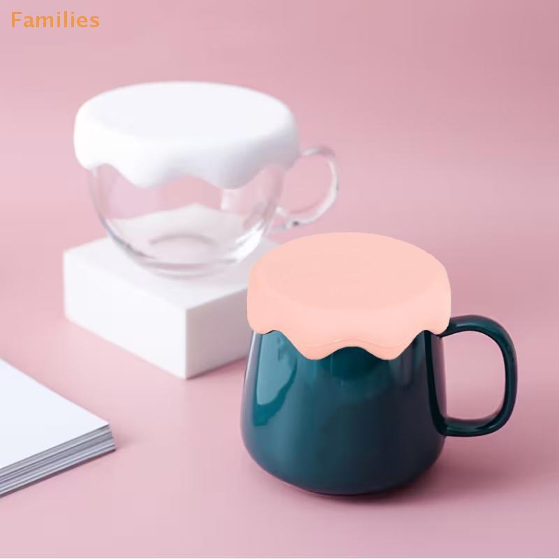 Families> หลายขนาดซิลิโคนรั่วซึมฝาแก้วฉนวนกันความร้อนถ้วยกาแฟฝาครอบReusable Formute Travelกลางแจ้งและใช้ในบ้านได้ดี