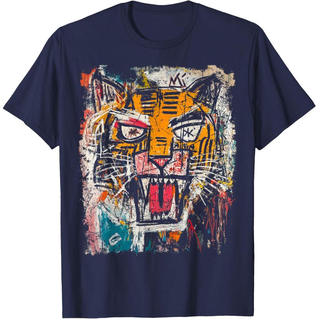 Pop Art Style Tiger 90s Graffiti T-Shirt