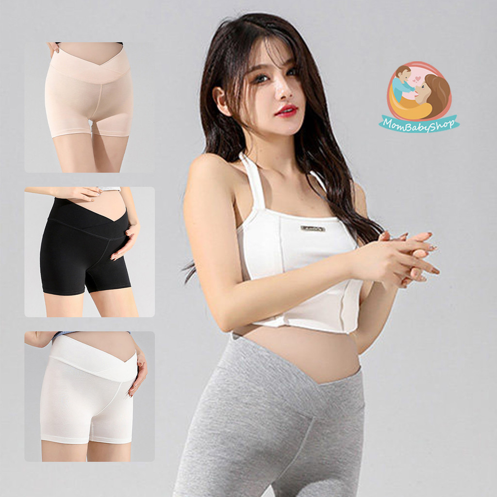 กางเกงกันโป๊คนท้อง ผ้าบางระบายอากาศดี ใส่หน้าร้อน