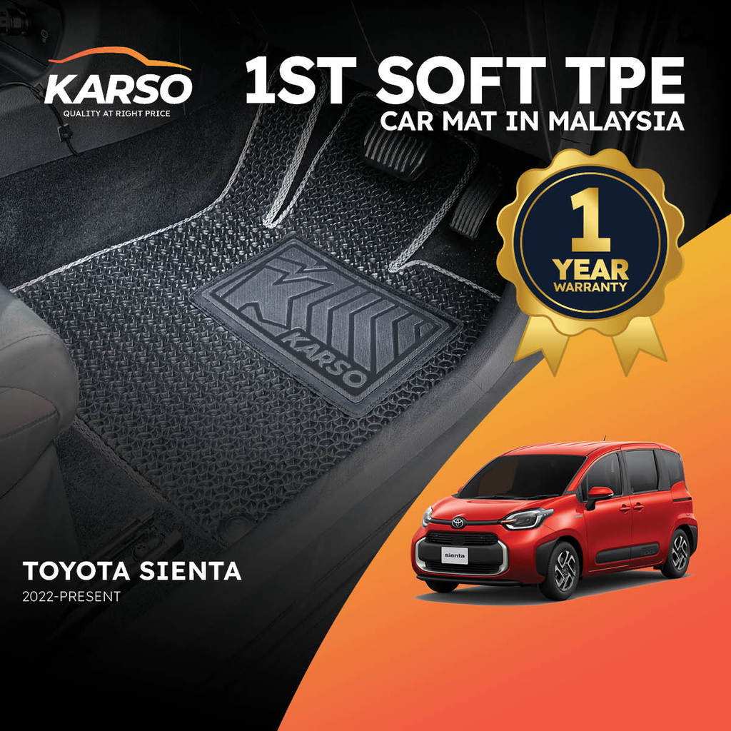 Karso Karpet Kereta พรมรถยนต์ Toyota Sienta (2022-ปัจจุบัน)