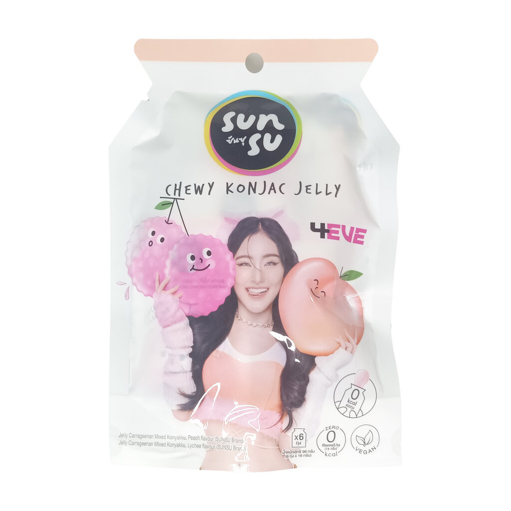 Sunsu Jelly 4EVE ATLAS ซันซุ เยลลี่ผสมบุกรสผลไม้ แถมการ์ดทุกซอง ขนาด 96 กรัม (แพ็ก 6 ชิ้น) ราคา ถูกที่สุด ดีลบีเคเค แกลเลอรีภาพที่ 7