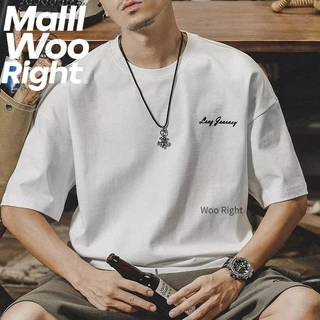 จัดส่งตลอด 24 ชั่วโมง)HY【เสื้อยืดผ้าฝ้าย 100%】 เสื้อยืดชาย ผ้าฝ้าย ทรงหลวม แฟชั่นฤดูร้อน เสื้อยืดผู้ชาย9