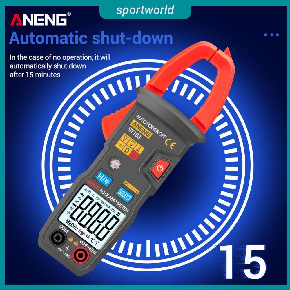 ANENG ST183 True RMS 6000 นับ LCD มัลติมิเตอร์แบบดิจิตอลช่วงอัตโนมัติ