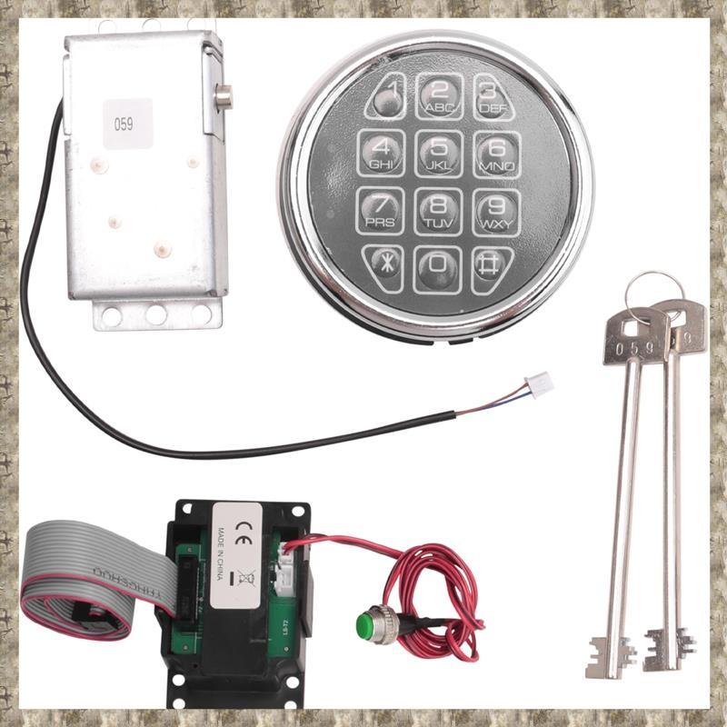 [uhktyltui123.th] Safe Lock Electronic Digital Safe Lock Replacement Solenoid W/ 2 Key