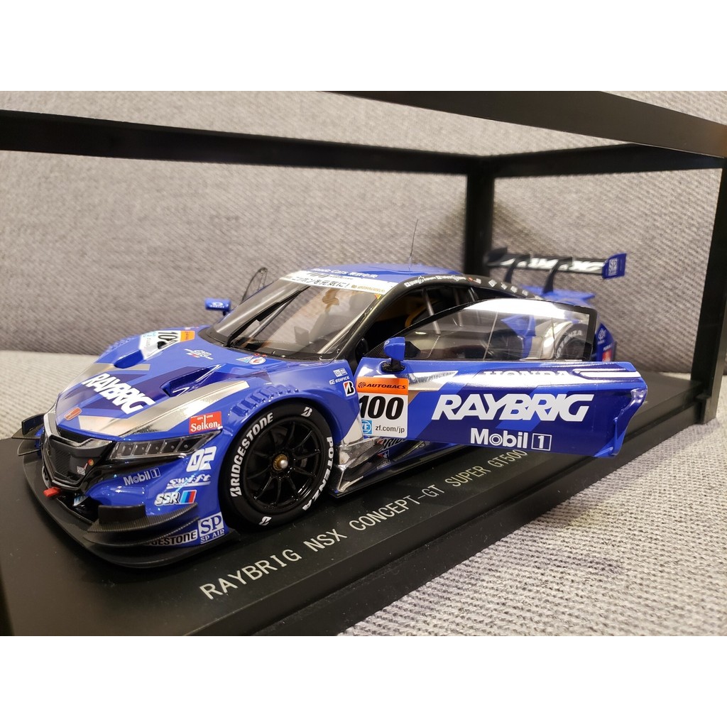 %㊐1/18 ebbro NSX gt500 2015 Raybrig SUPER GT honda nsx แนวคิด gt raybrig no.100 2015 nsx gt500 Guogu