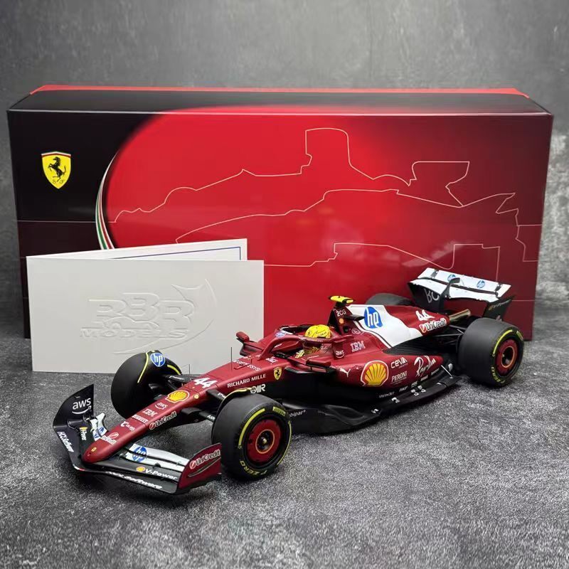 BBR 1: 18 Ferrari SF-25 Hamilton F1 Shanghai Sprint Championship Resin Racing Model On Delivery