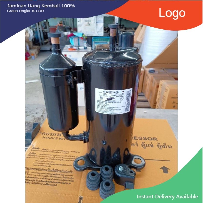 คอมแอร์ใหม่ ยี่ห้อซัมซุง ขนาด 18000-20000 btu รุ่น 48B200 น้ำยาR22