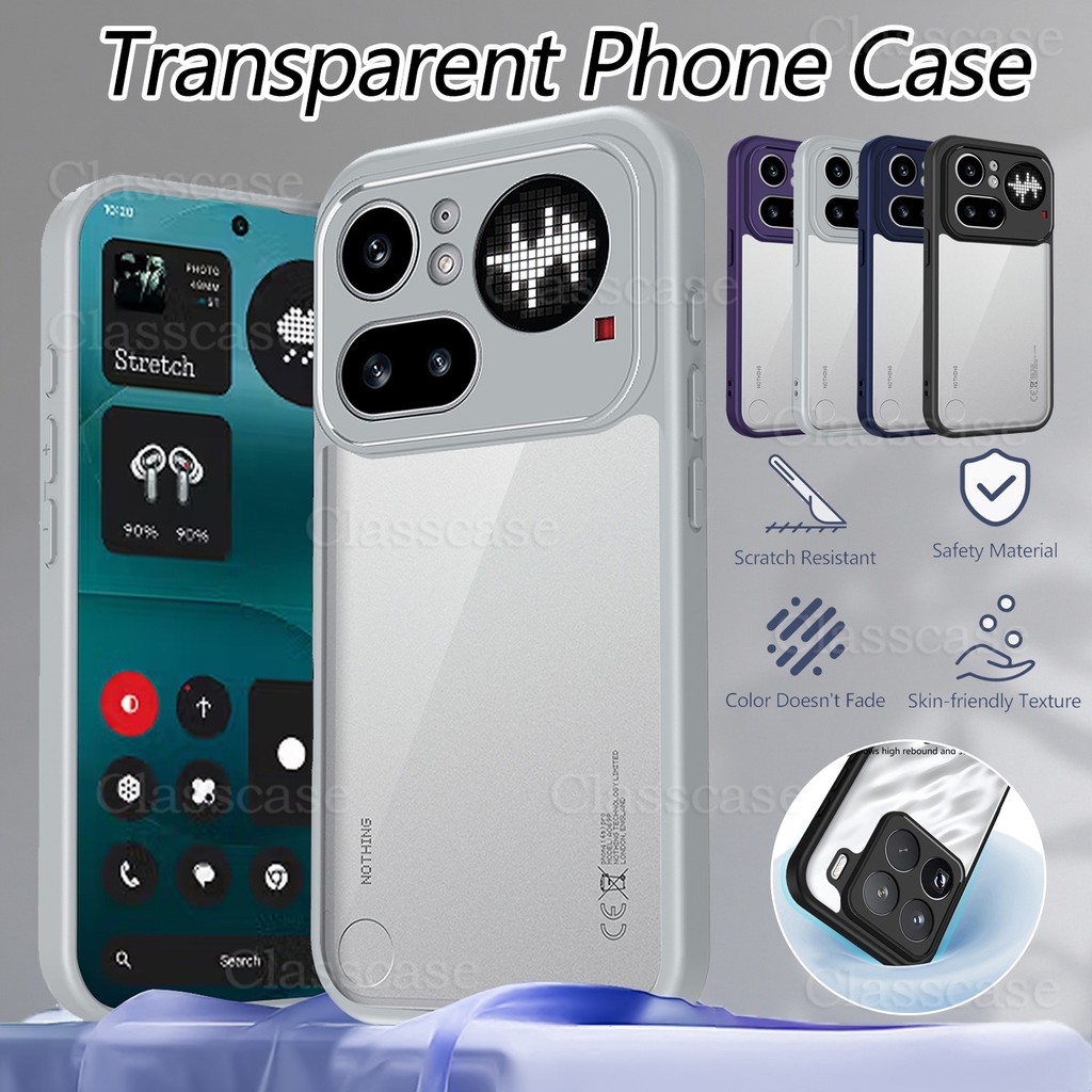 ปลอกสําหรับโทรศัพท์ไม่มีอะไร 4a 4 a Pro 4aPro Phone4a Phone4aPro 2026 Anti-Scratch โปร่งใสแฟชั่นหรูห