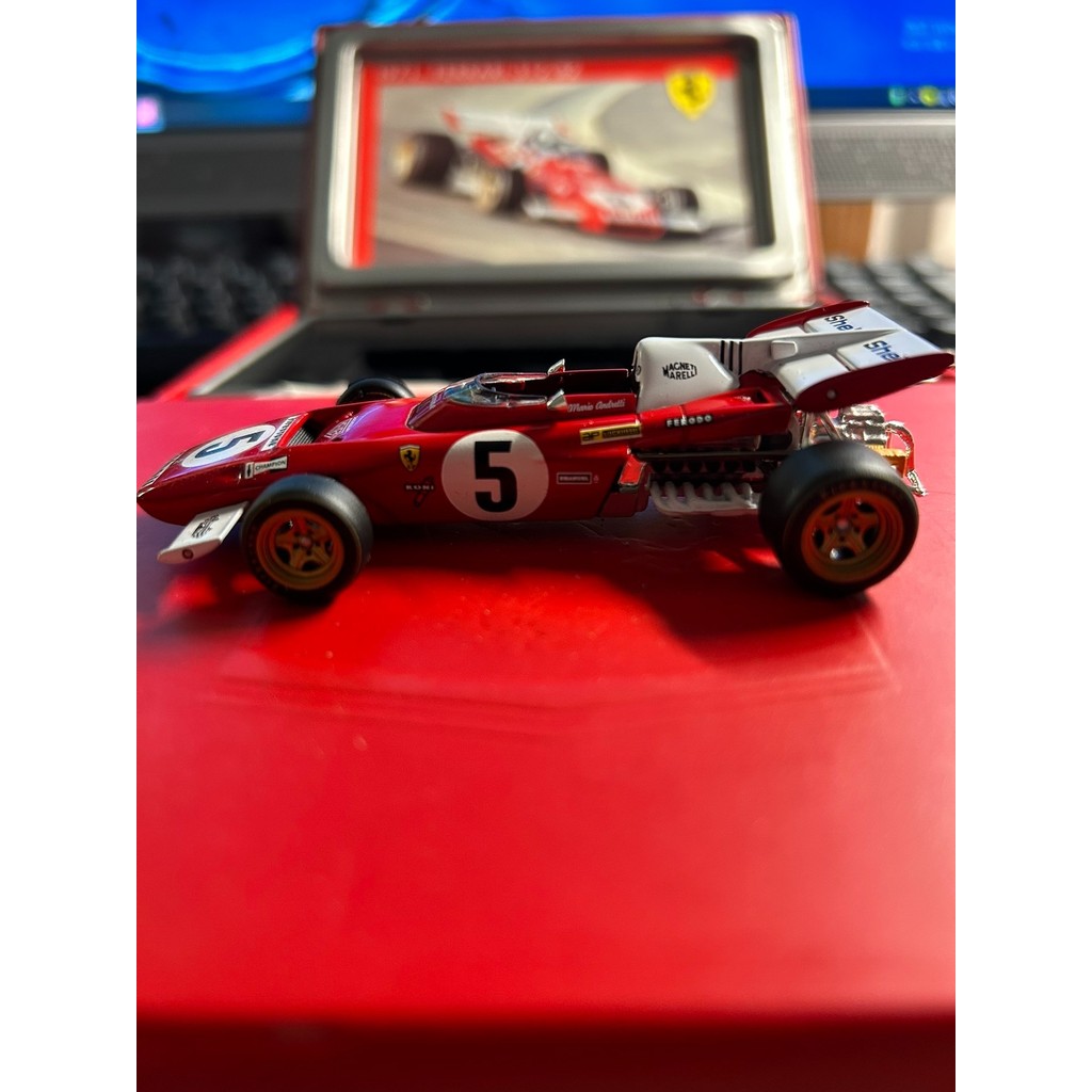 Hot Wheels Authorized ixo Tin Box Series 1/43 Ferrari 312B2 Regazoni 1971 Race Season Newberg Green 