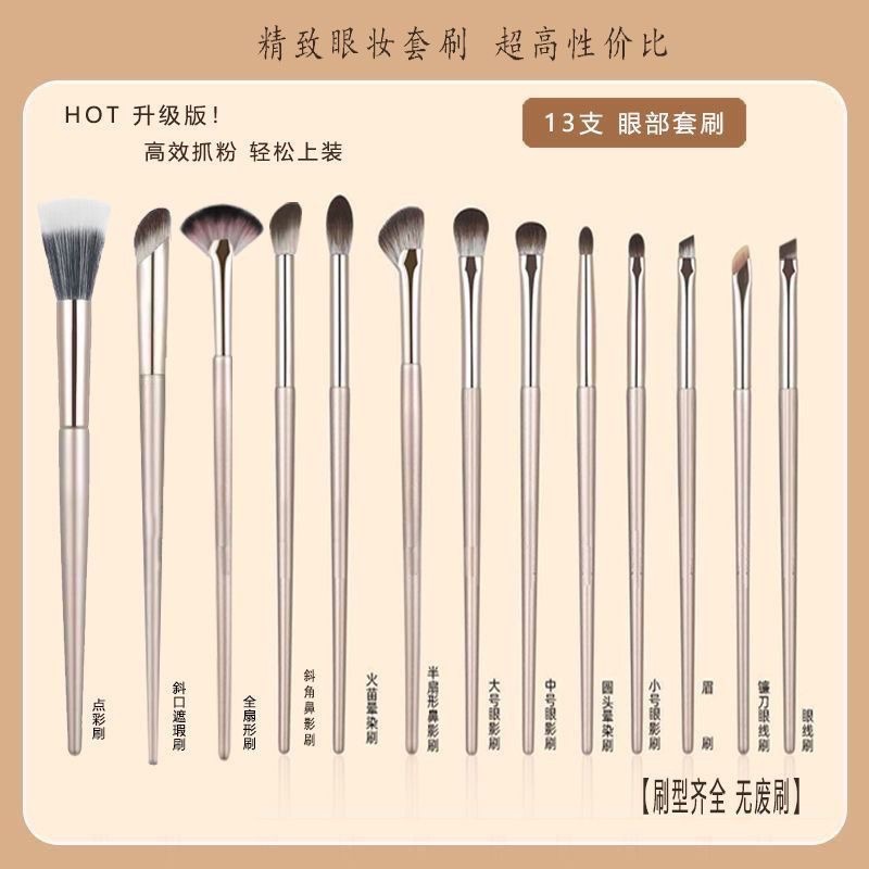 แปรง supermom แปรง แปรงปัดแก้ม Cangzhou Soft Eyeshadow Brush Set Smudge Brush Dot Color Blush Brush 