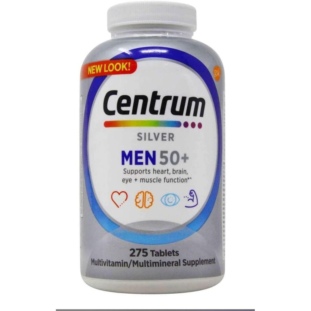 Centrum Men 50+ Multivitamin Tablets สำหรับวัยเกิน 50 275 เม็ด