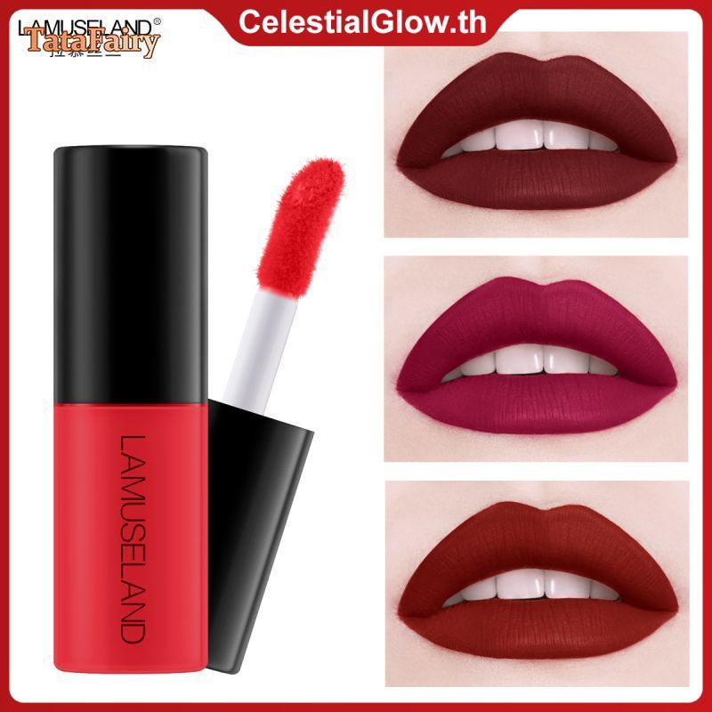 [COD] TattyNew 2023Lamuseland เซ็ตลิปกลอสขนาดเล็ก 12 ชิ้น เนื้อแมตต์ กันน้ำ ติดทนนาน สี CelestialGlow (ตุลาคม)