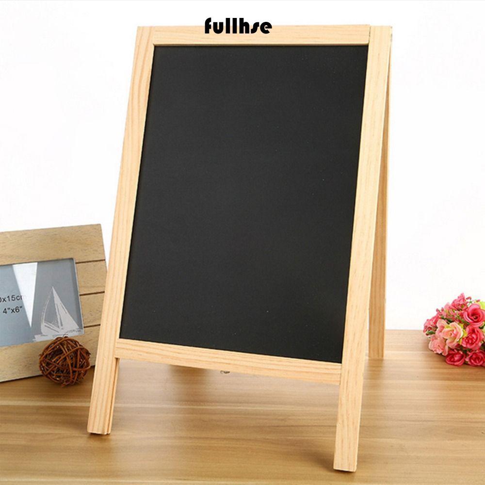 กระดานดํา FULLHSE, 30*19 ซม.อิสระกรอบกระดานดําสองด้าน,ไม้ Mini BOARD ป้ายกิจกรรมโต๊ะเมนู BOARD