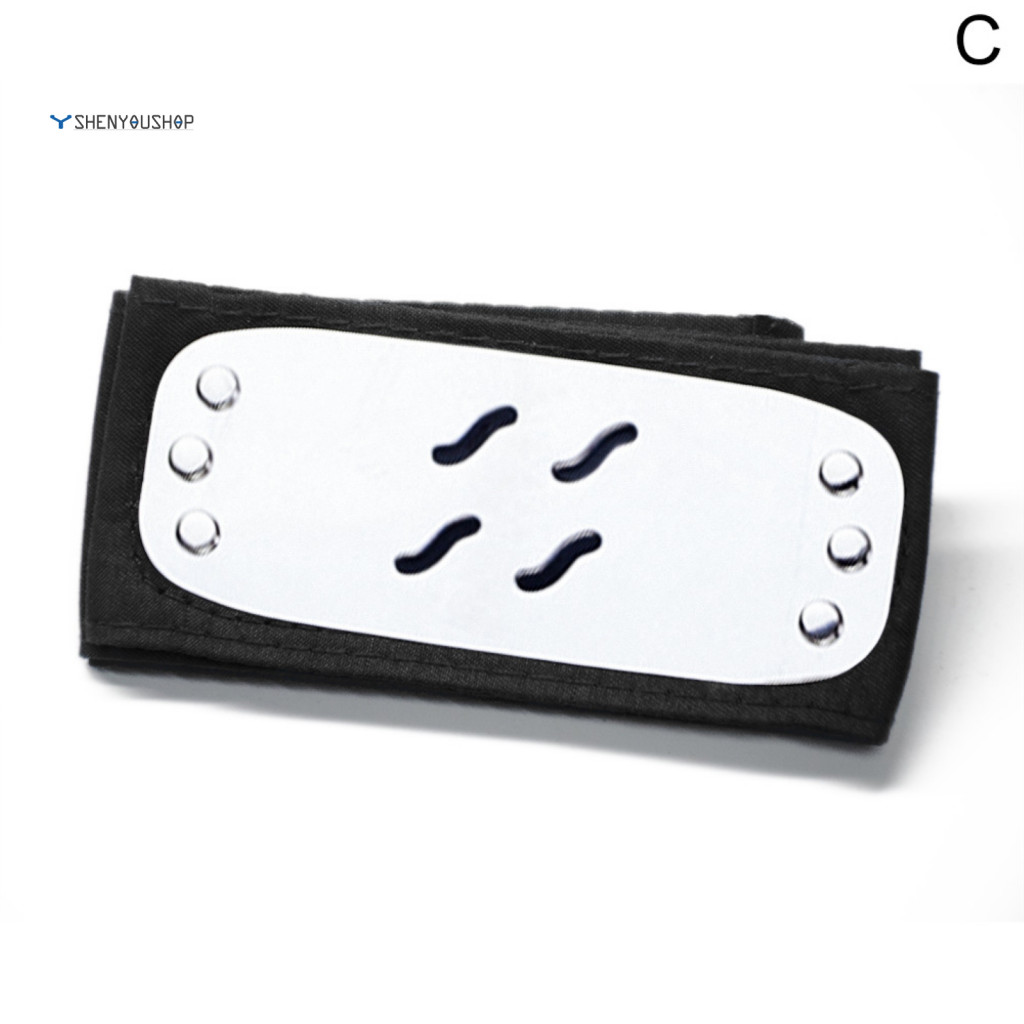 [SYS] Naruto Konoha โลโก้หน้าผากแถบคาดศีรษะ Protector หมวก Turban คอสเพลย์ตกแต่ง