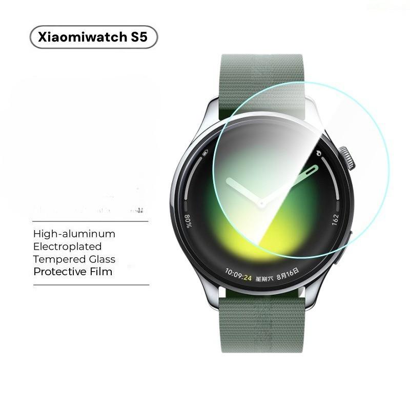 กระจกนิรภัยสําหรับ Xiaomi Mi Watch S5 46 มม.นาฬิกา 5 นาฬิกา S4 41 มม.HD Ultra-Clear Screen Protector