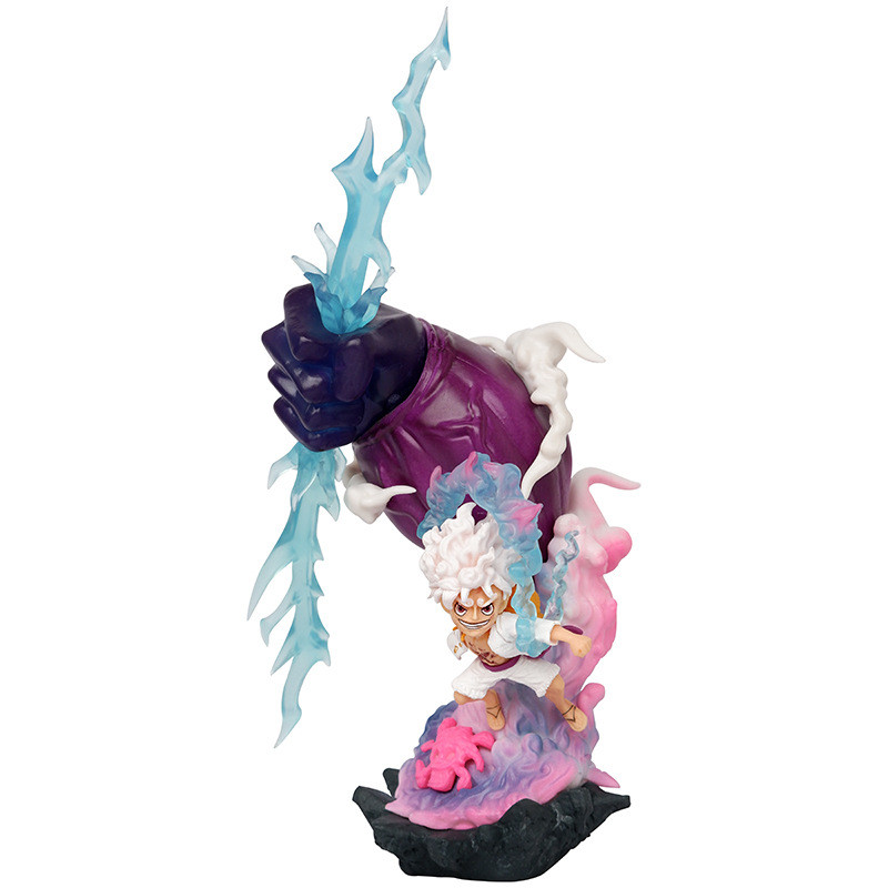 One Piece Gk Fifth Gear Nika Luffy Lightning Nika Luffy รูปขายส่งกระเป๋าอะนิเมะชุดตกแต่ง