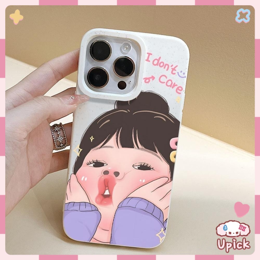เคสไอโฟน11 For iPhone 15 13 12 16 17 14 PRO MAX เคส ปลอกสีขาวเป็นมิตรต่อสิ่งแวดล้อม แปลก น่าเกลียด ต