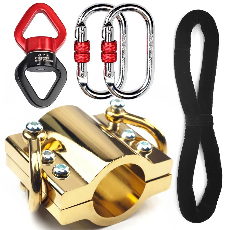 45 มม.Cilkii POLE Dance Flying Pole Silks Fly Grip อุปกรณ์เสริมบ้านหมุนอุปกรณ์สําหรับ Acrobactics